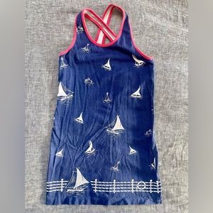 Ralph Lauren girls cotton dress with sailboat pattern